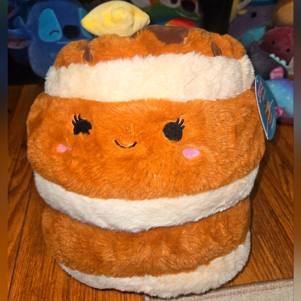 NWT Rayen 🥞 Fuzzamallows Stack Of Pancakes with Butter 12" Squishmallow